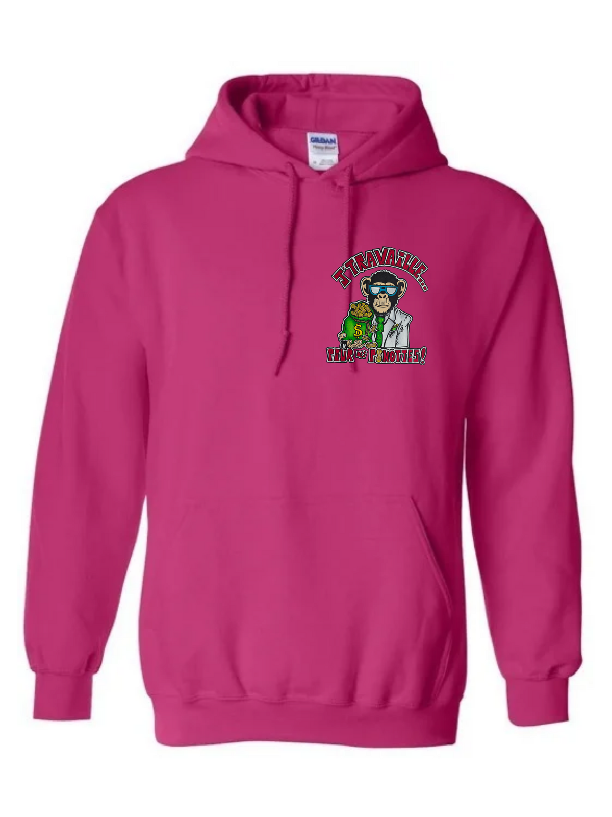 Hoodies J'travaille pour des peanuts