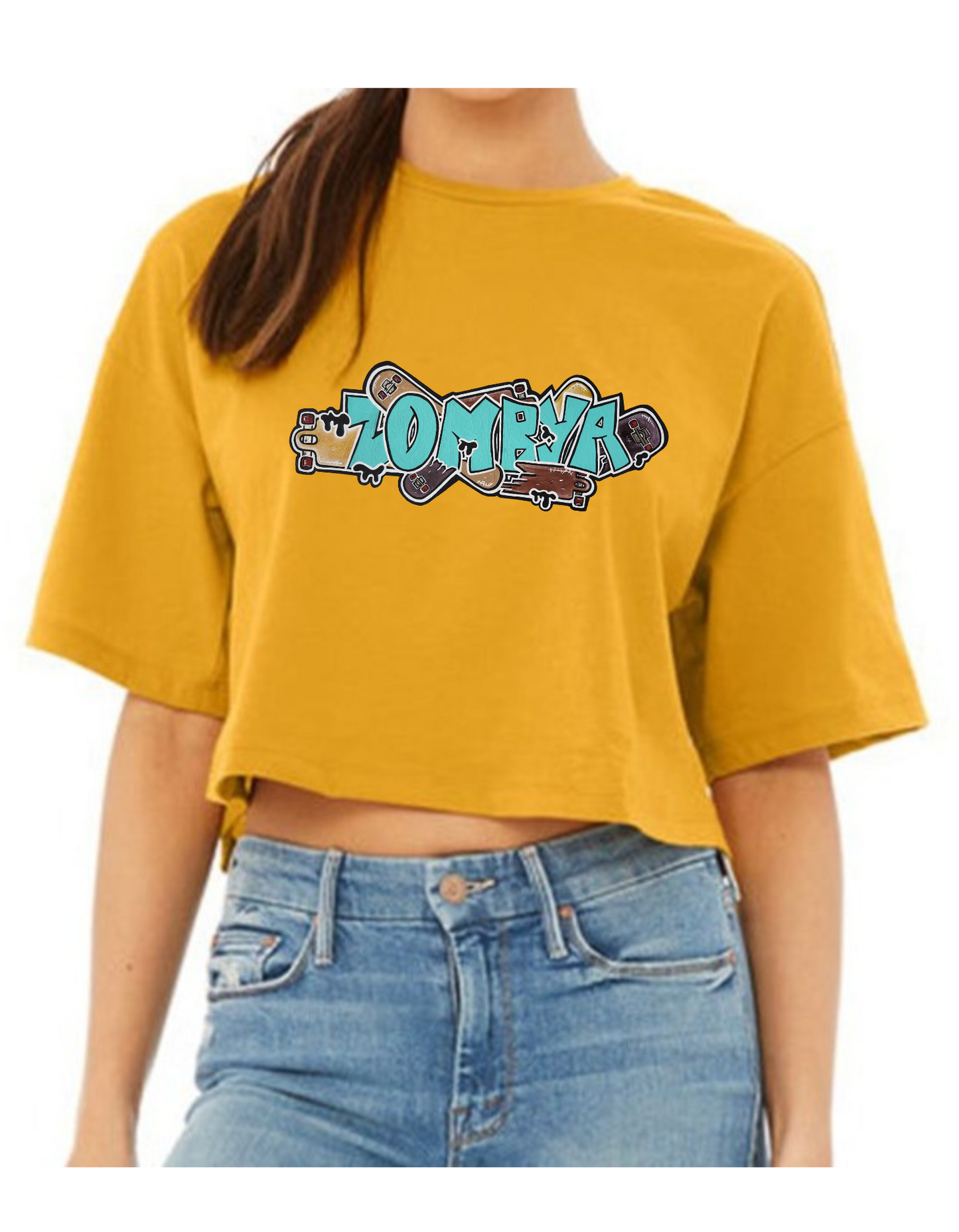 Crop top Zombya design skate