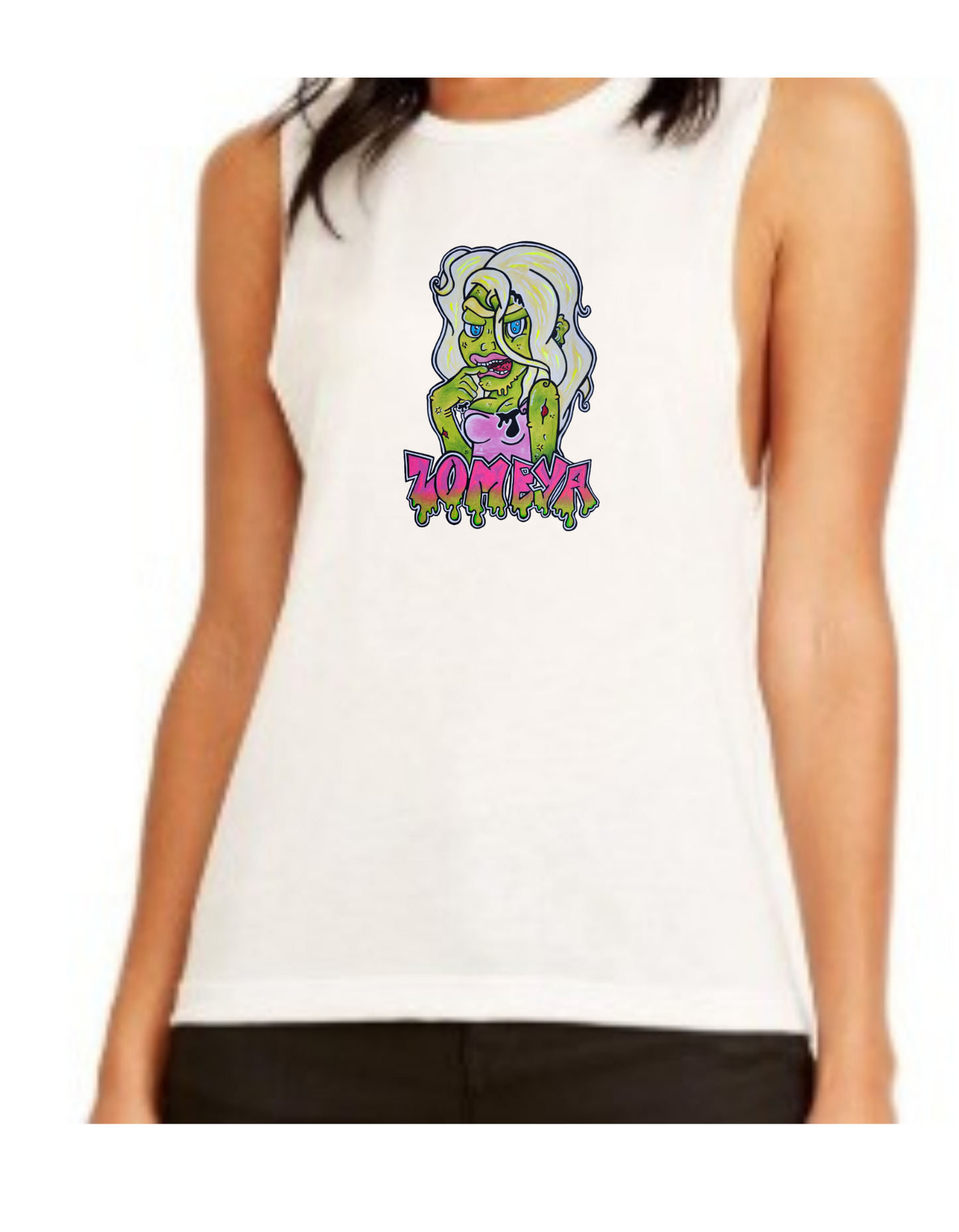 Camisole femme festival muscle Barbie zombie