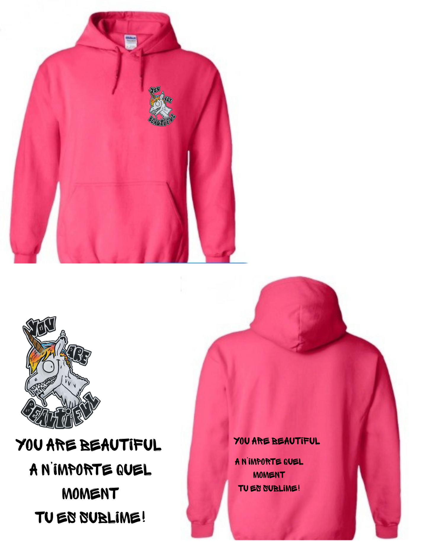 Gamme positive Hoodies You are beautiful