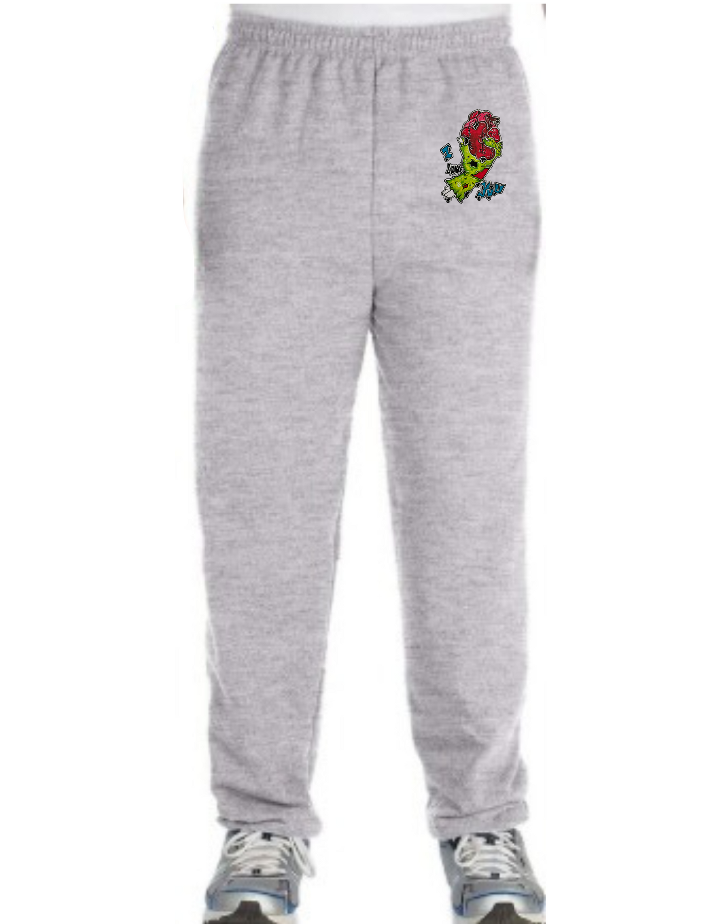 Jogging Zombie main coeur