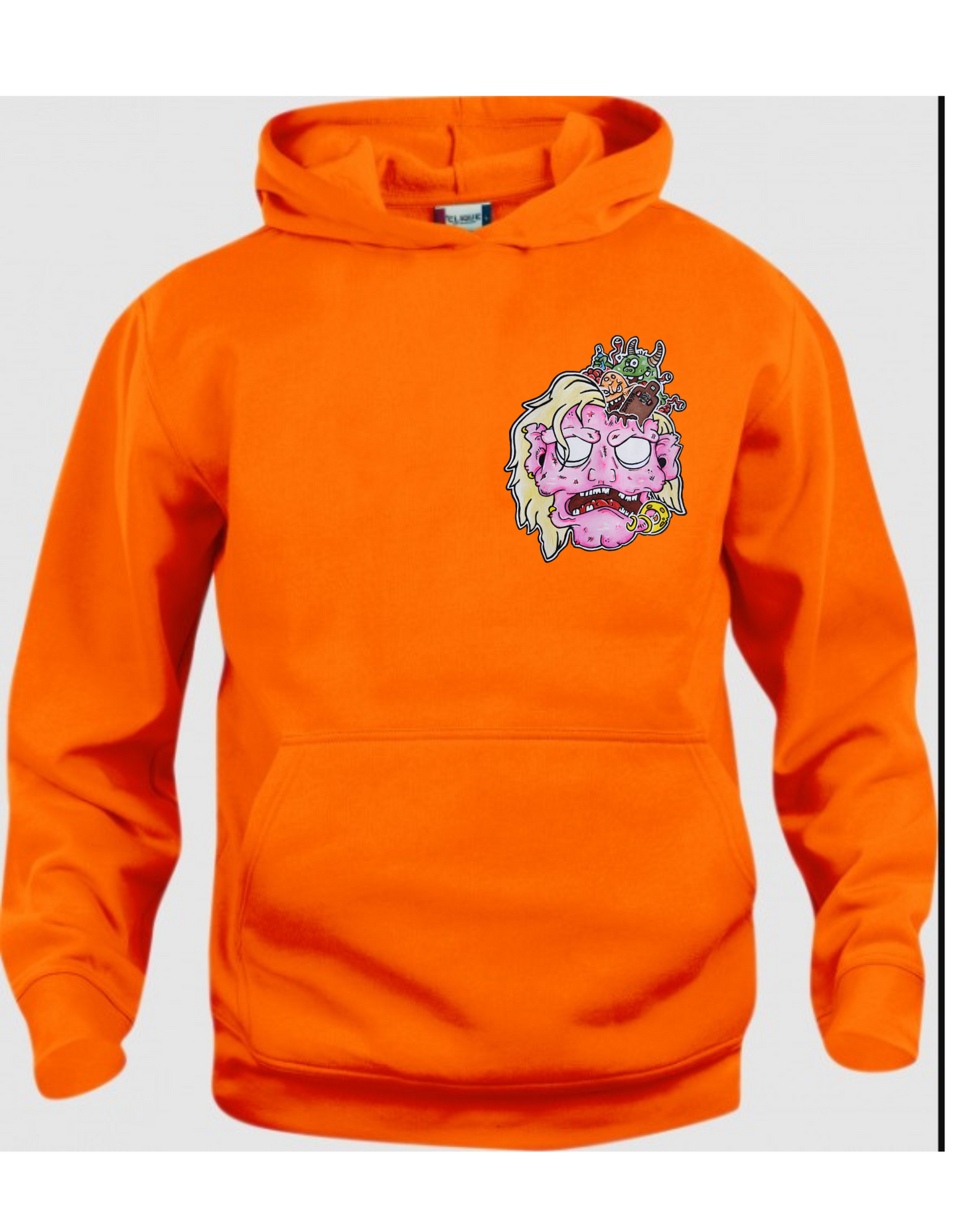 Hoodies Tête de zombie rose