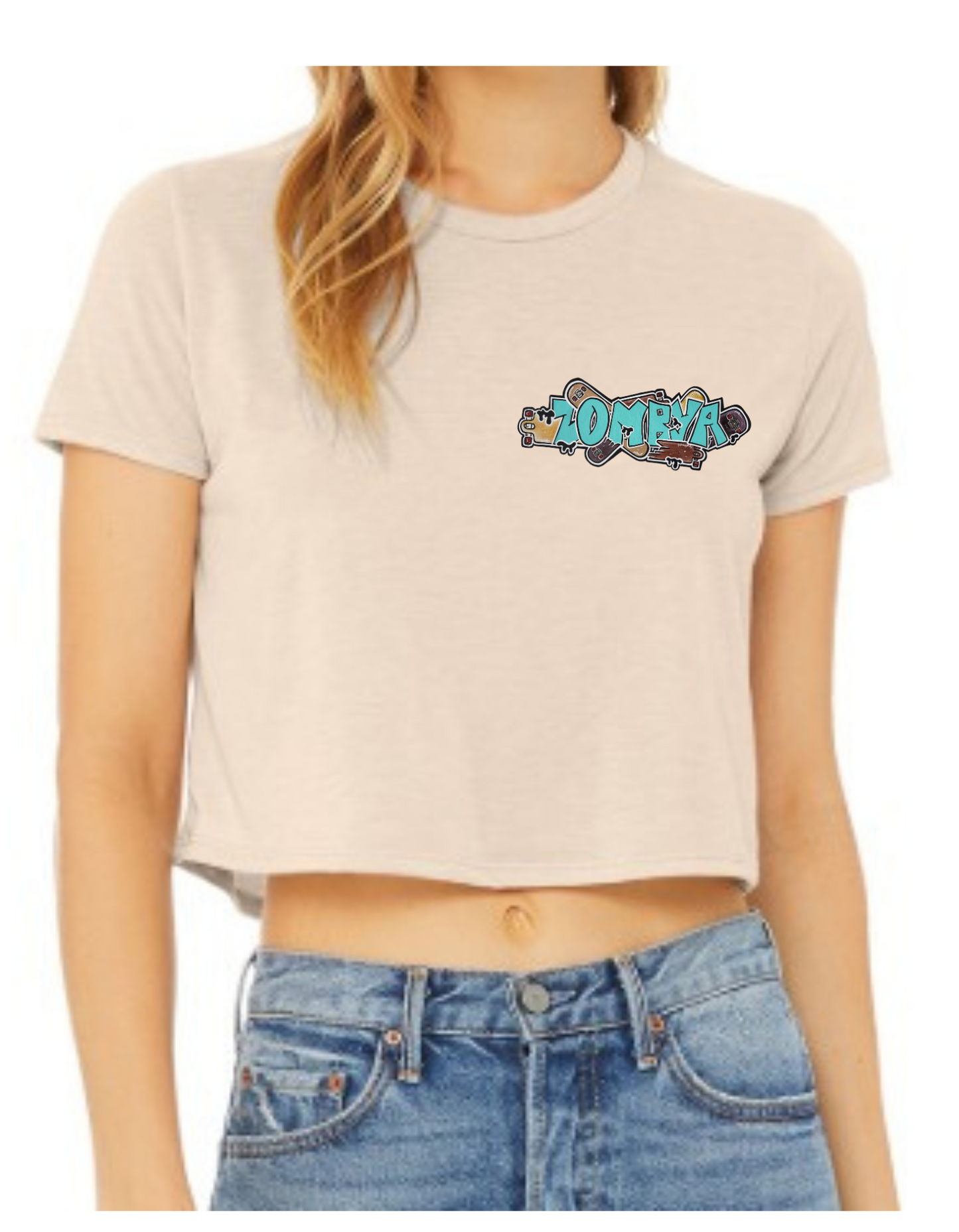 Crop top Zombya design skate