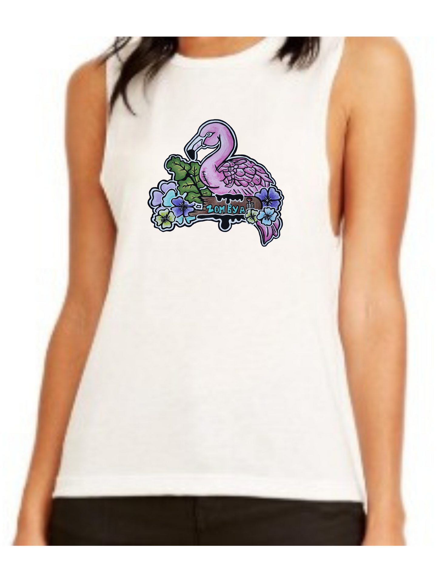 Camisole femme festival muscle Flamant rose