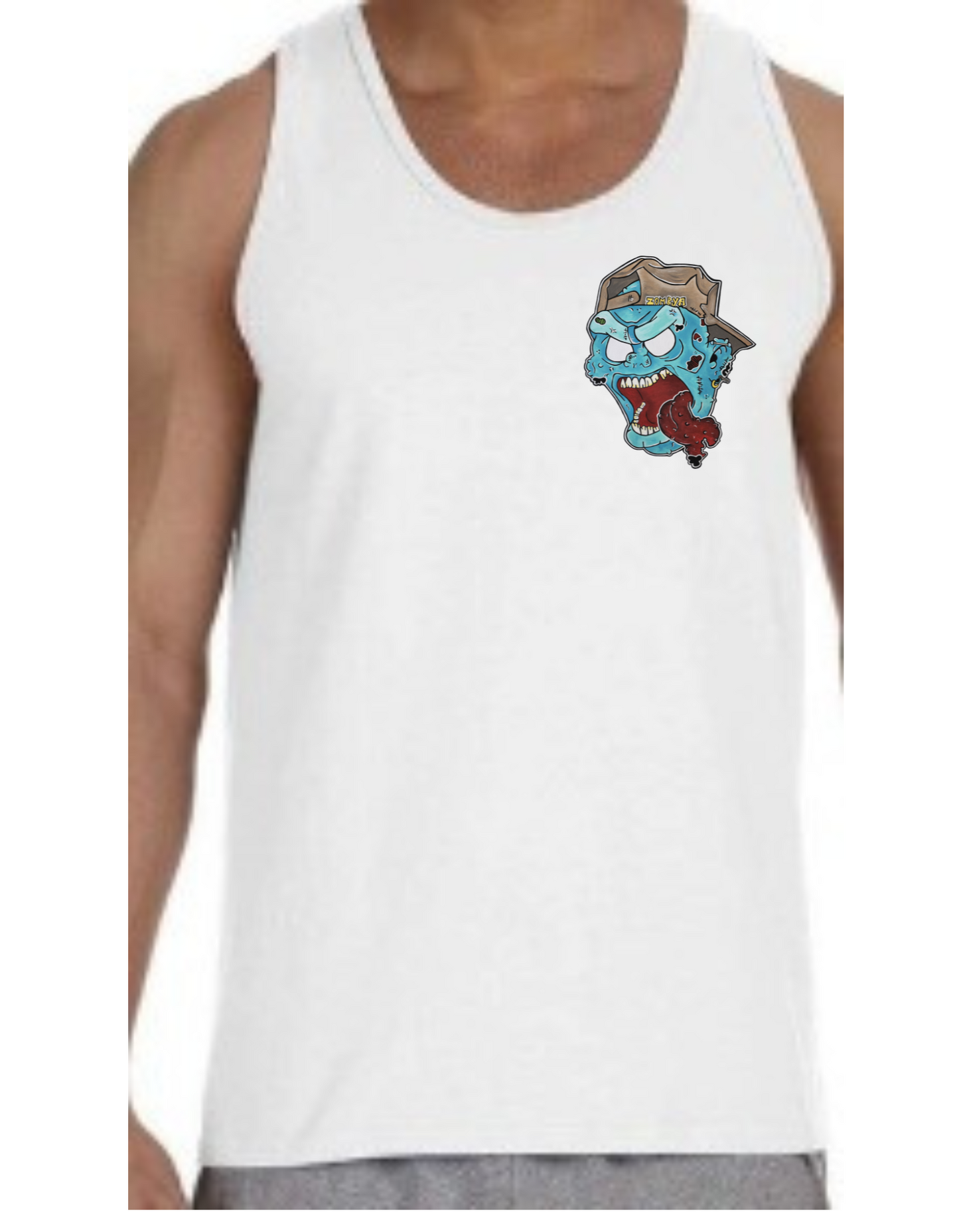 Camisole homme Zombie casquette
