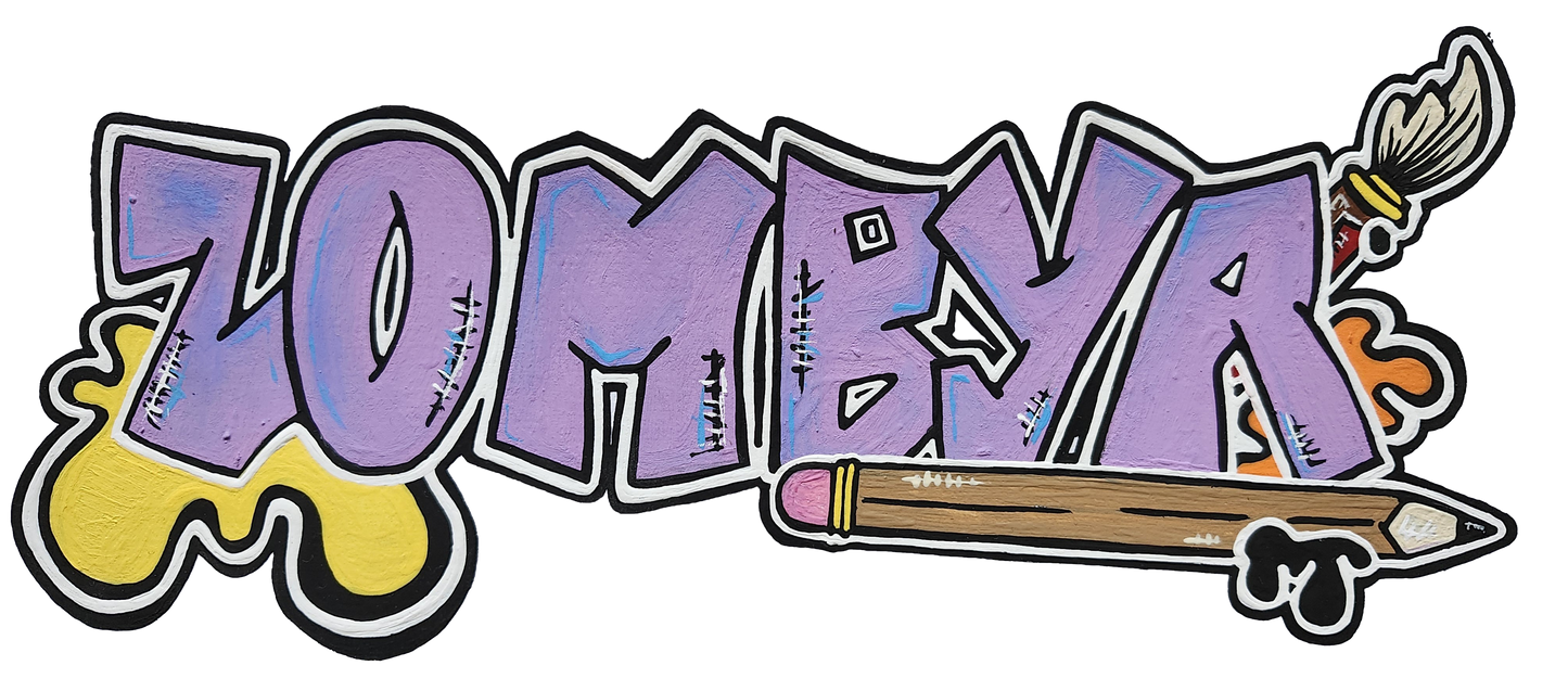 T-shirt pour tout-petits zombya design pinceaux