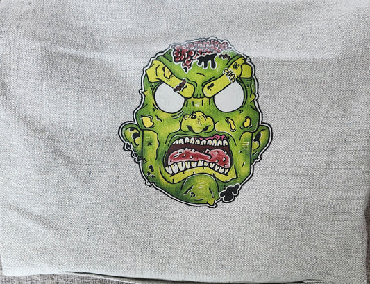 Tablier tête de zombie