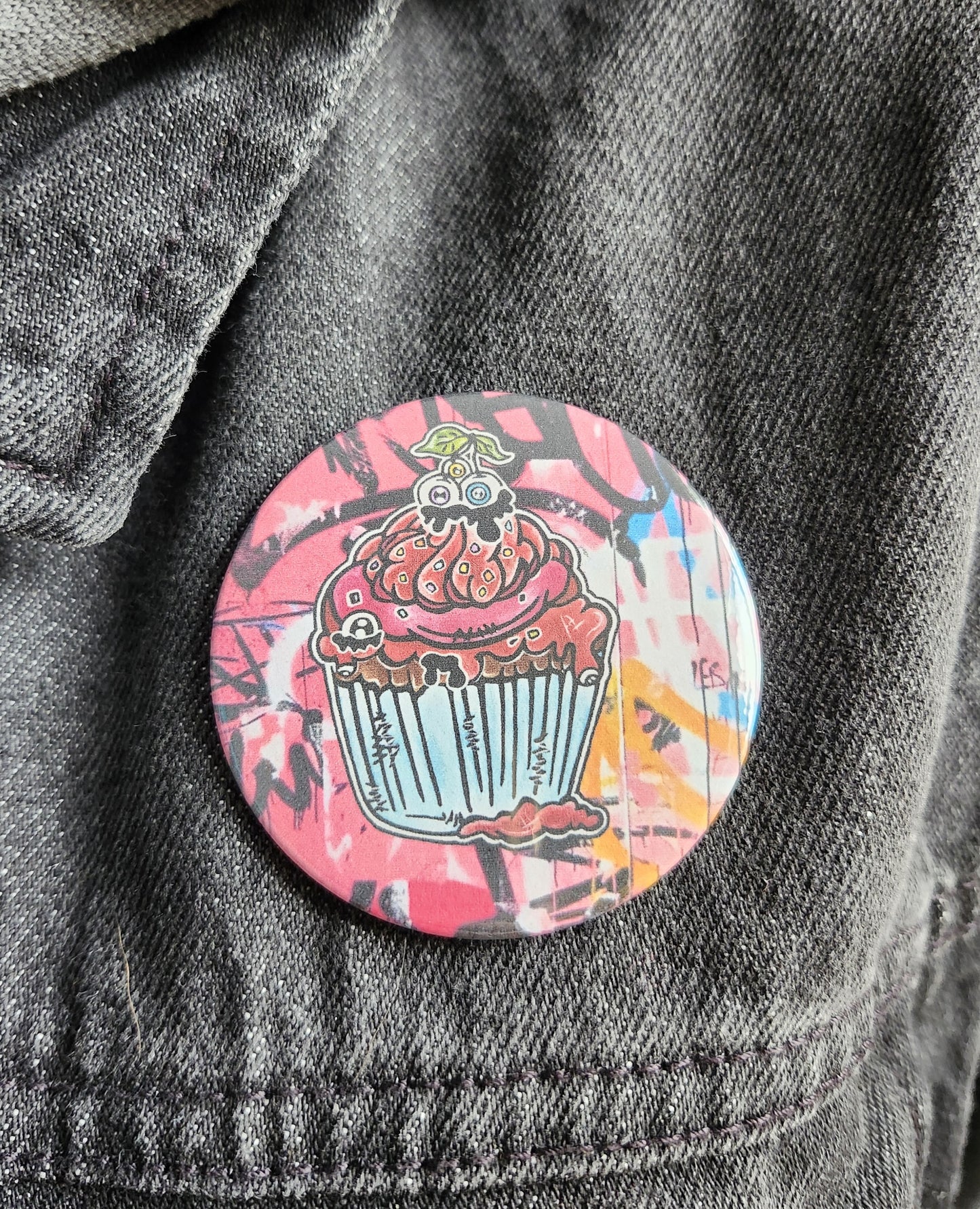 Macaron Muffin avec fond couleur