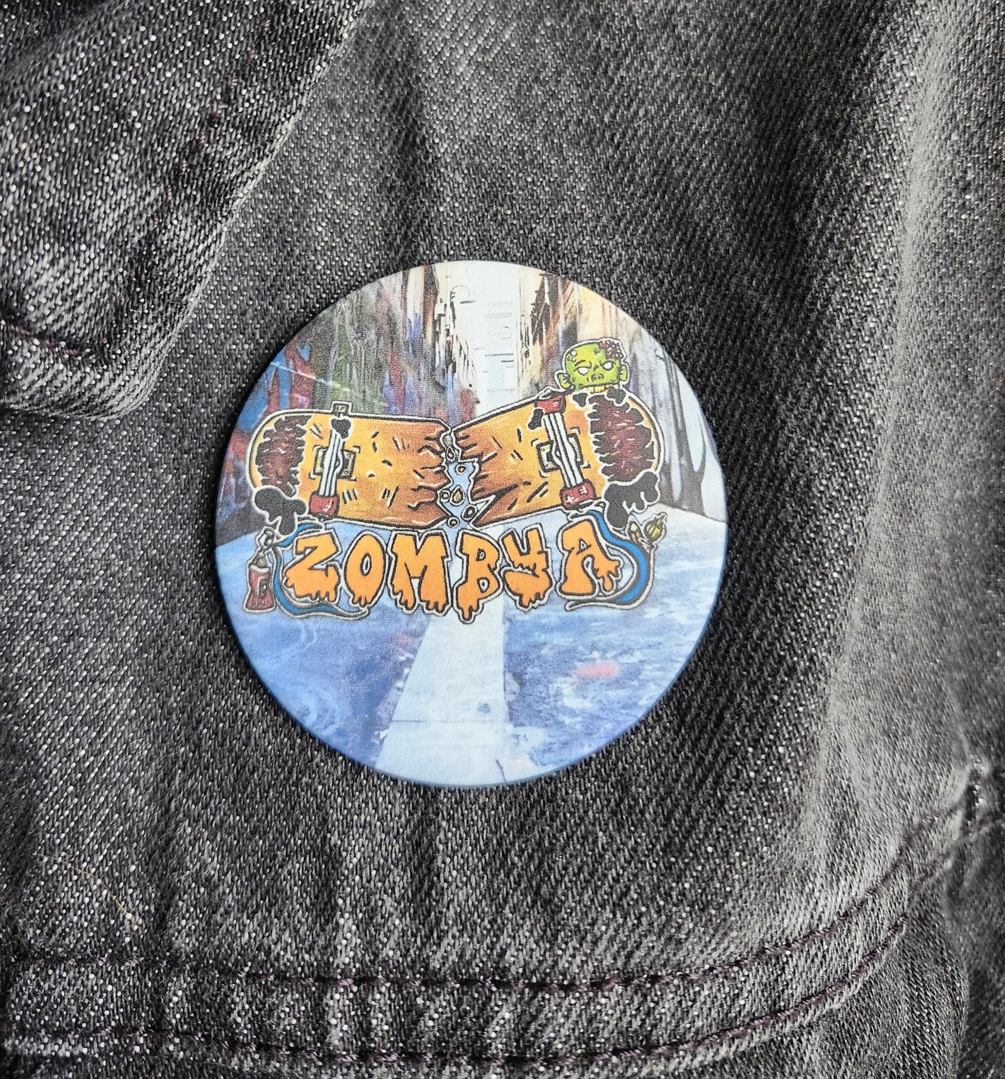 Macaron Logo officielle avec fond couleur