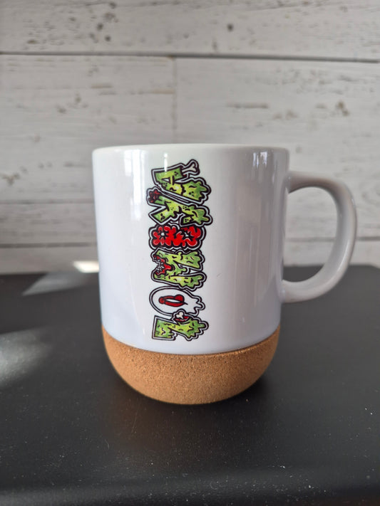 Tasse avec liège Main zombie cœur