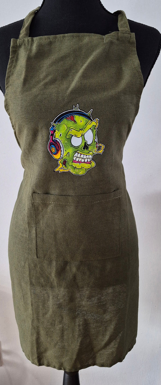 Tablier zombie ecouteur