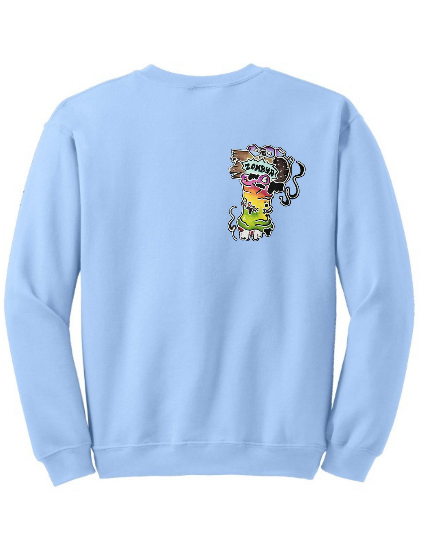Crewneck main zombie multicolore