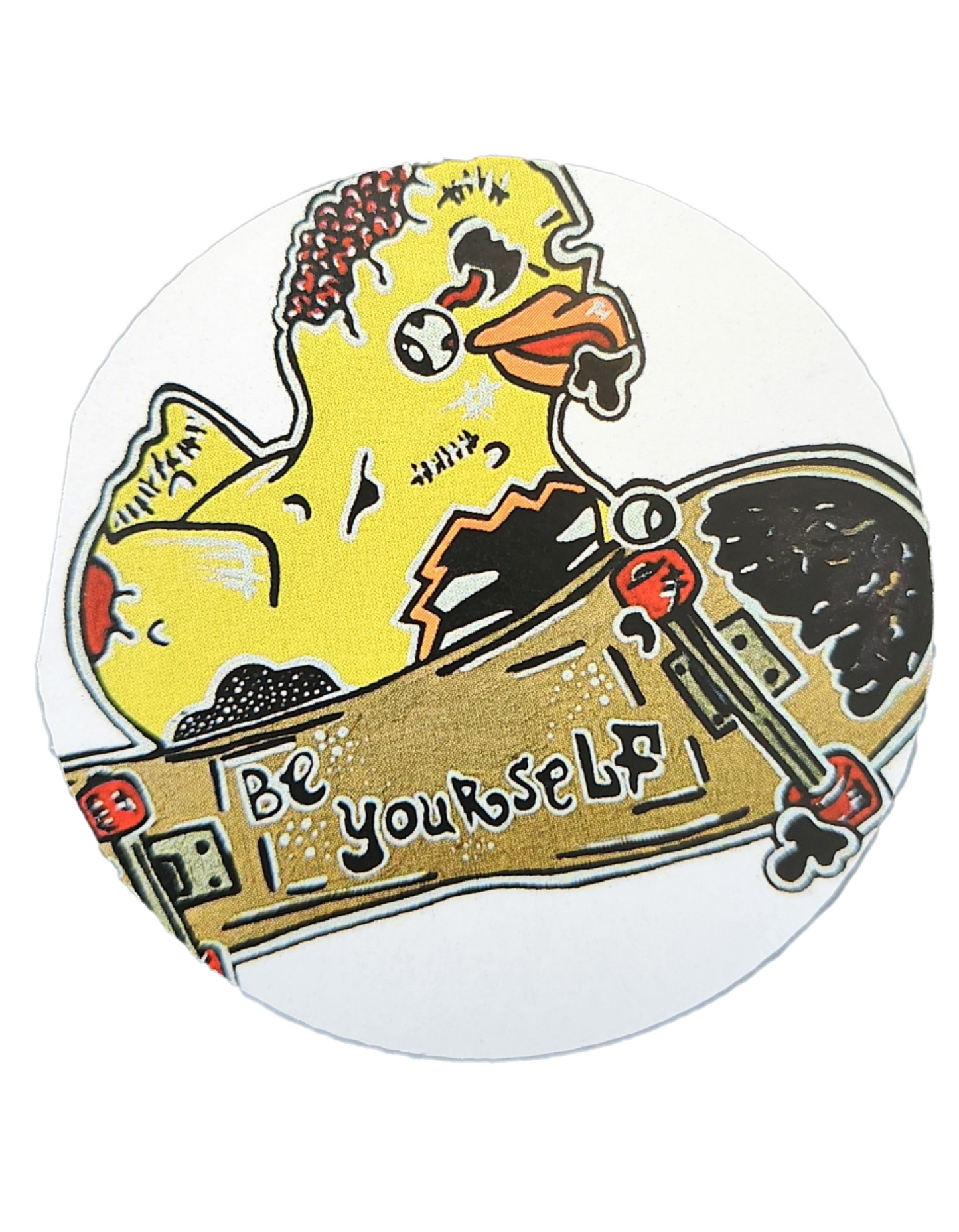 Autocollant canard zombie