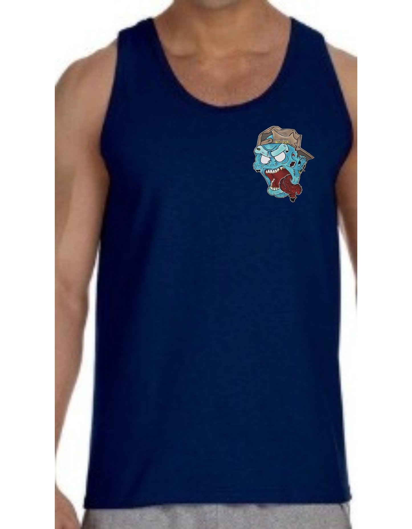 Camisole homme Zombie casquette