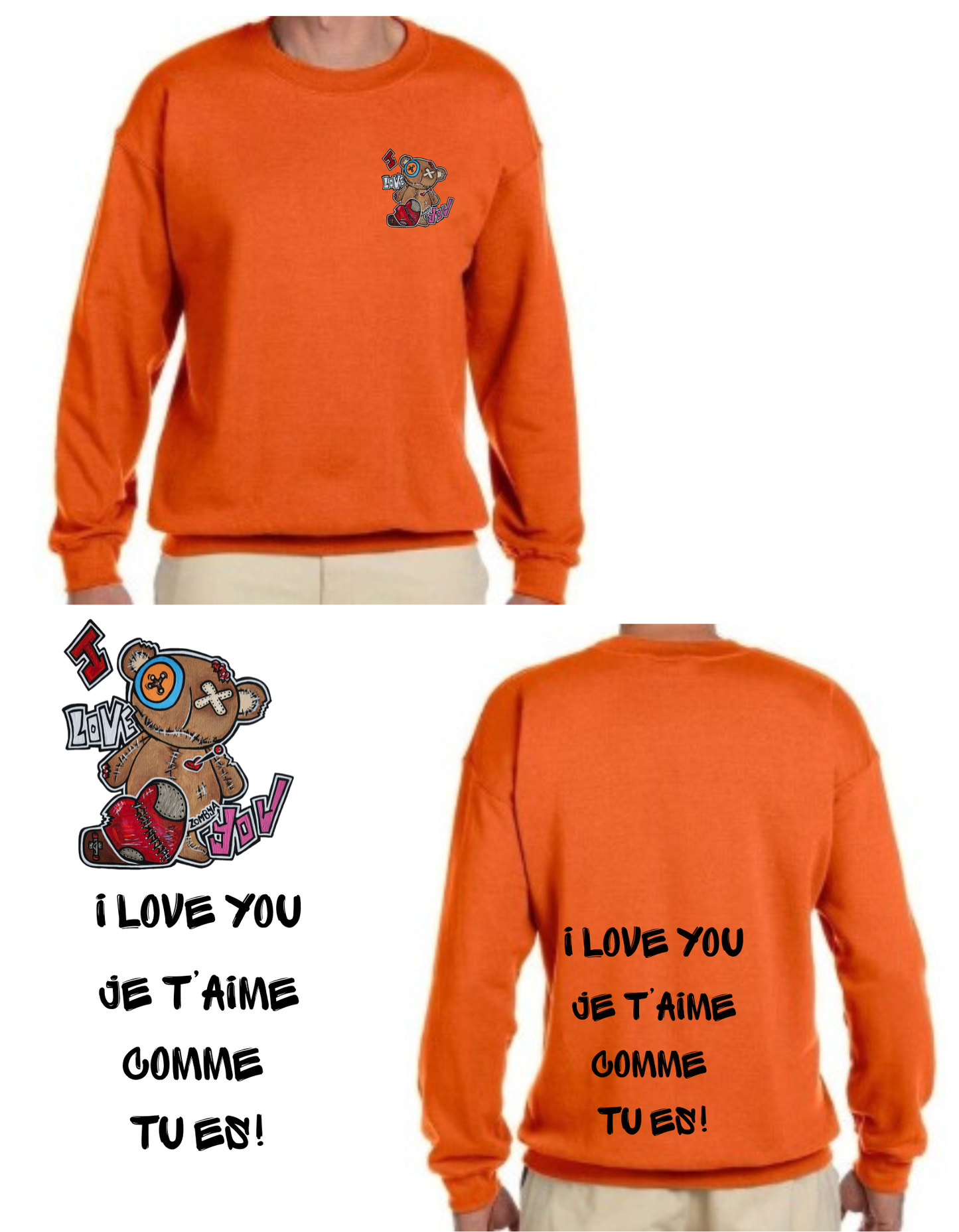 Gamme Positive Crewneck I love you