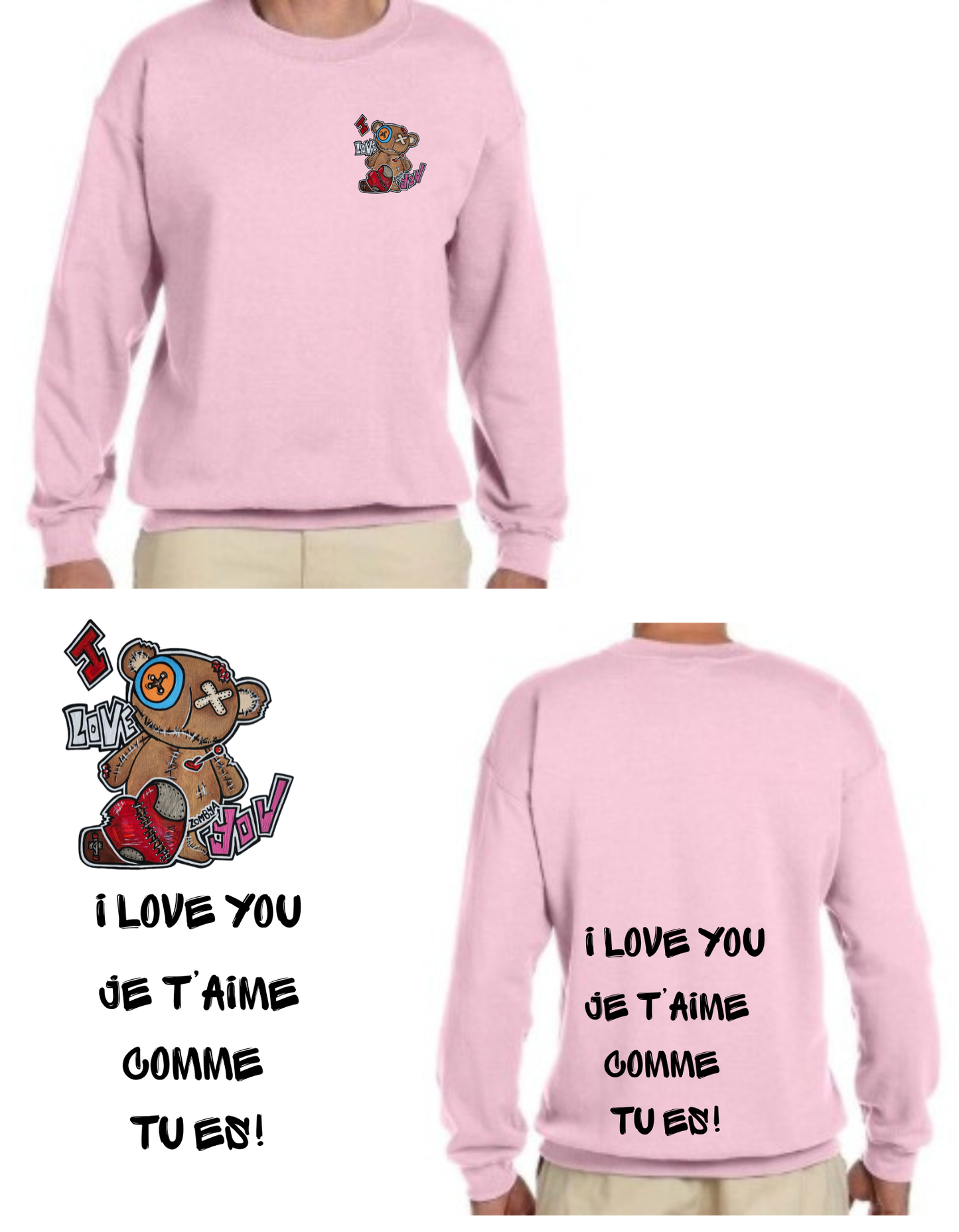 Gamme Positive Crewneck I love you