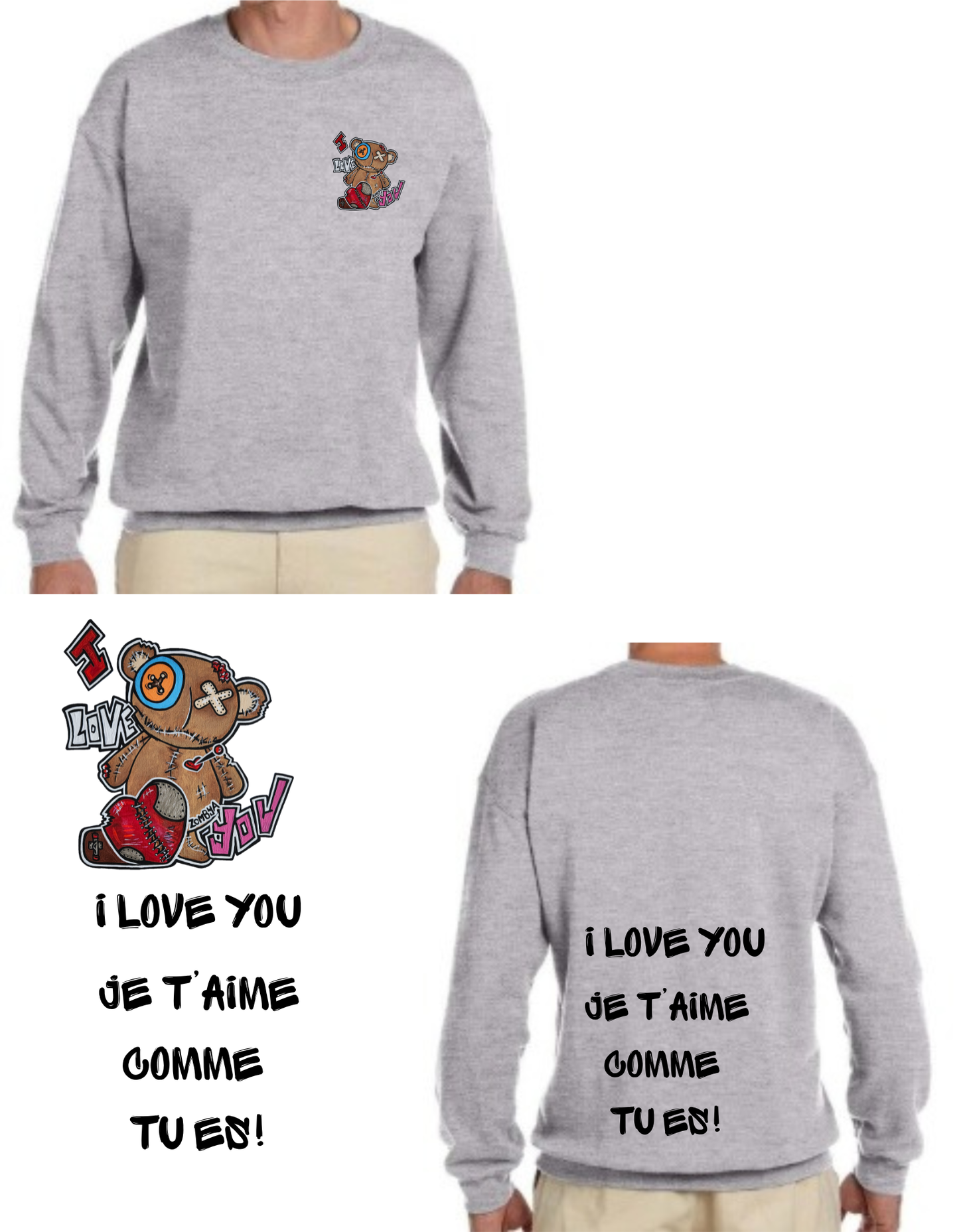Gamme Positive Crewneck I love you