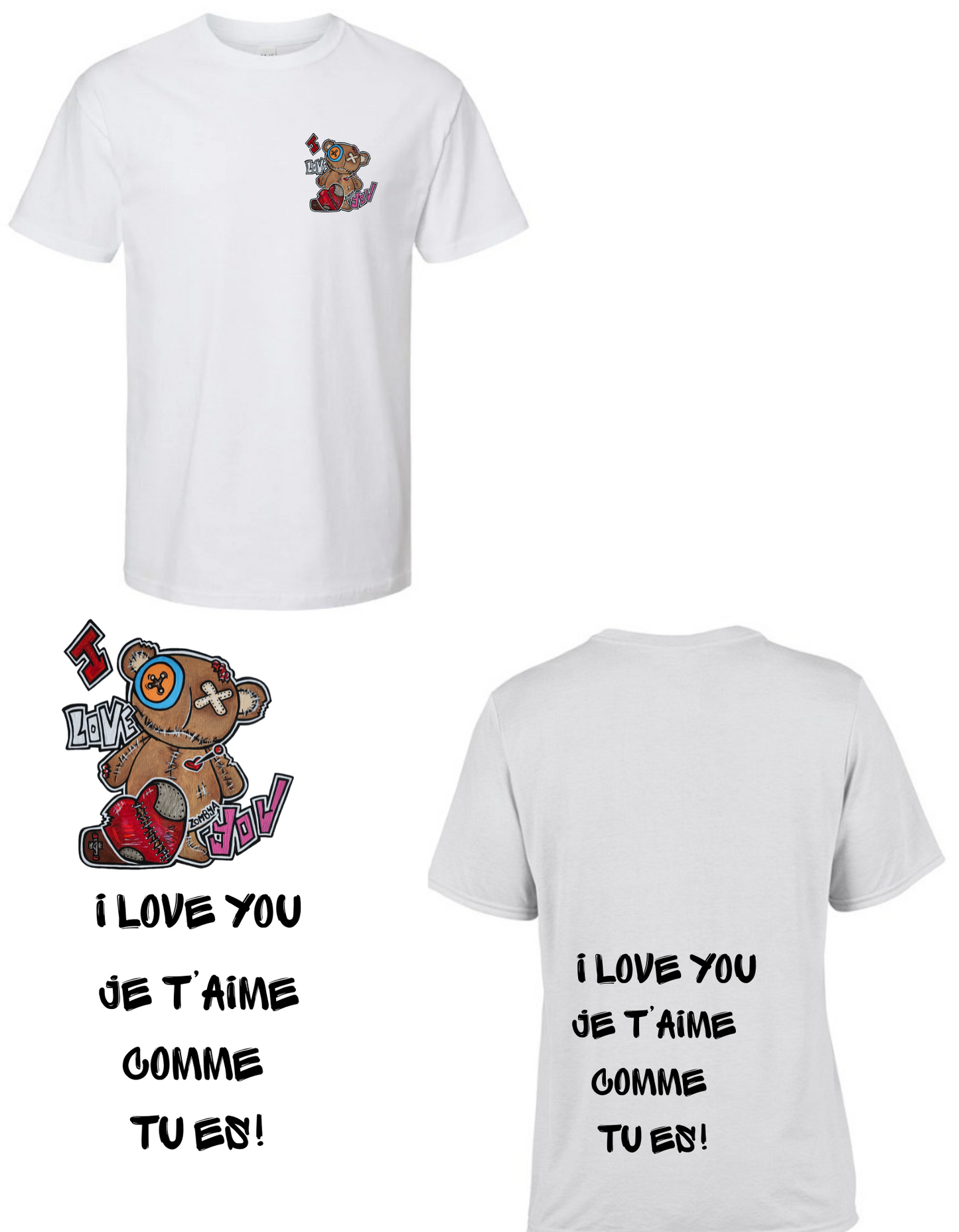 Gamme positive T-shirt I love you