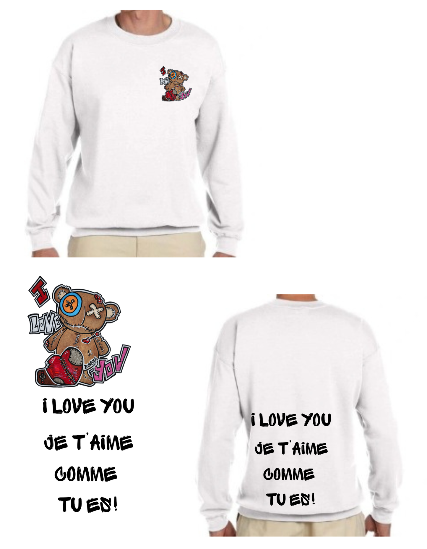 Gamme Positive Crewneck I love you