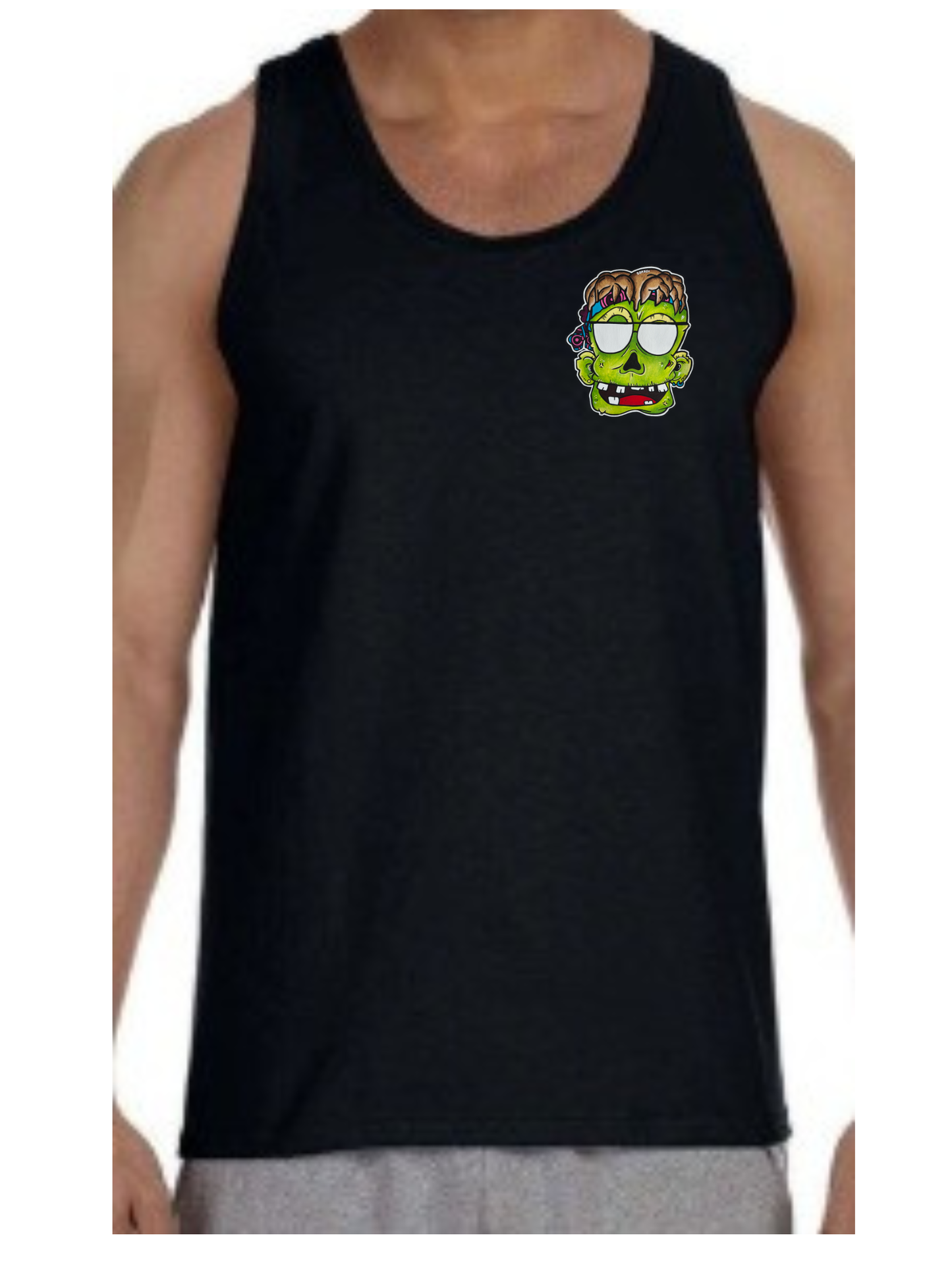 Camisole homme Zombie lunette de soleil