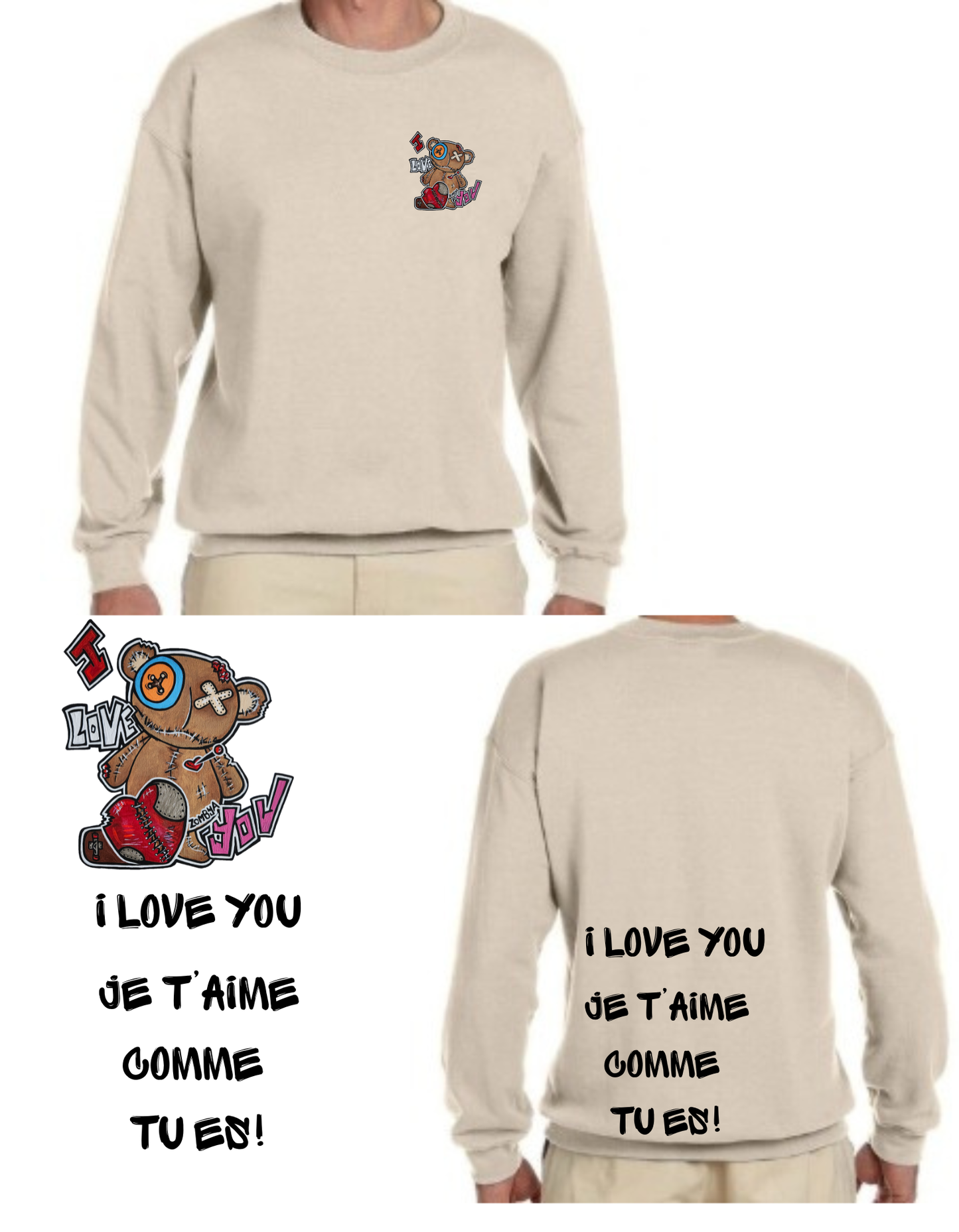 Gamme Positive Crewneck I love you