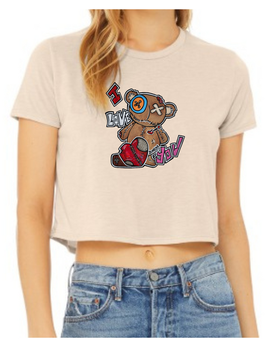 Crop top ours I love you