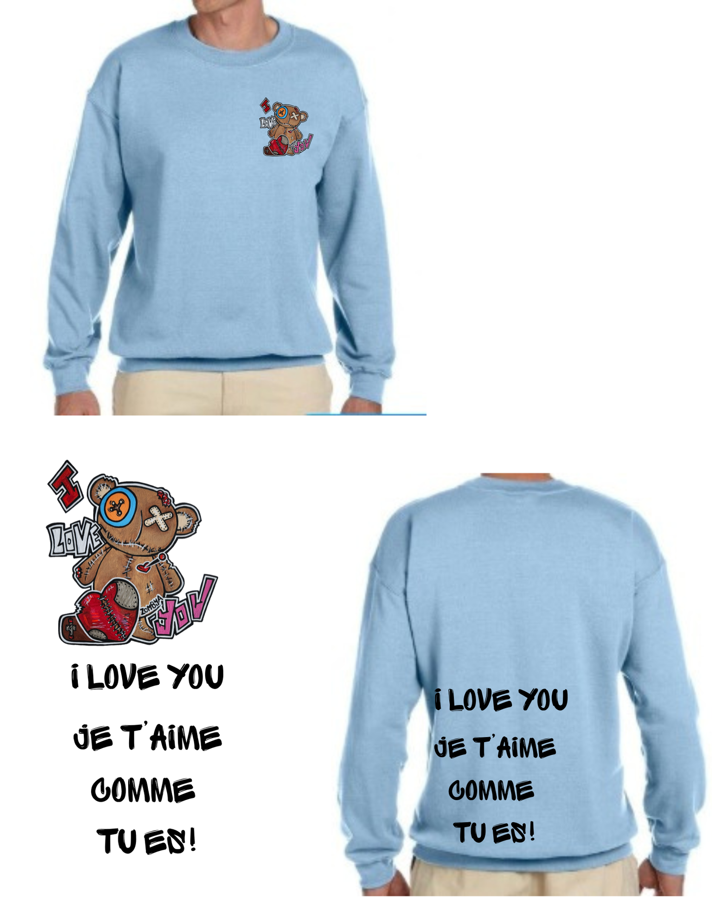 Gamme Positive Crewneck I love you