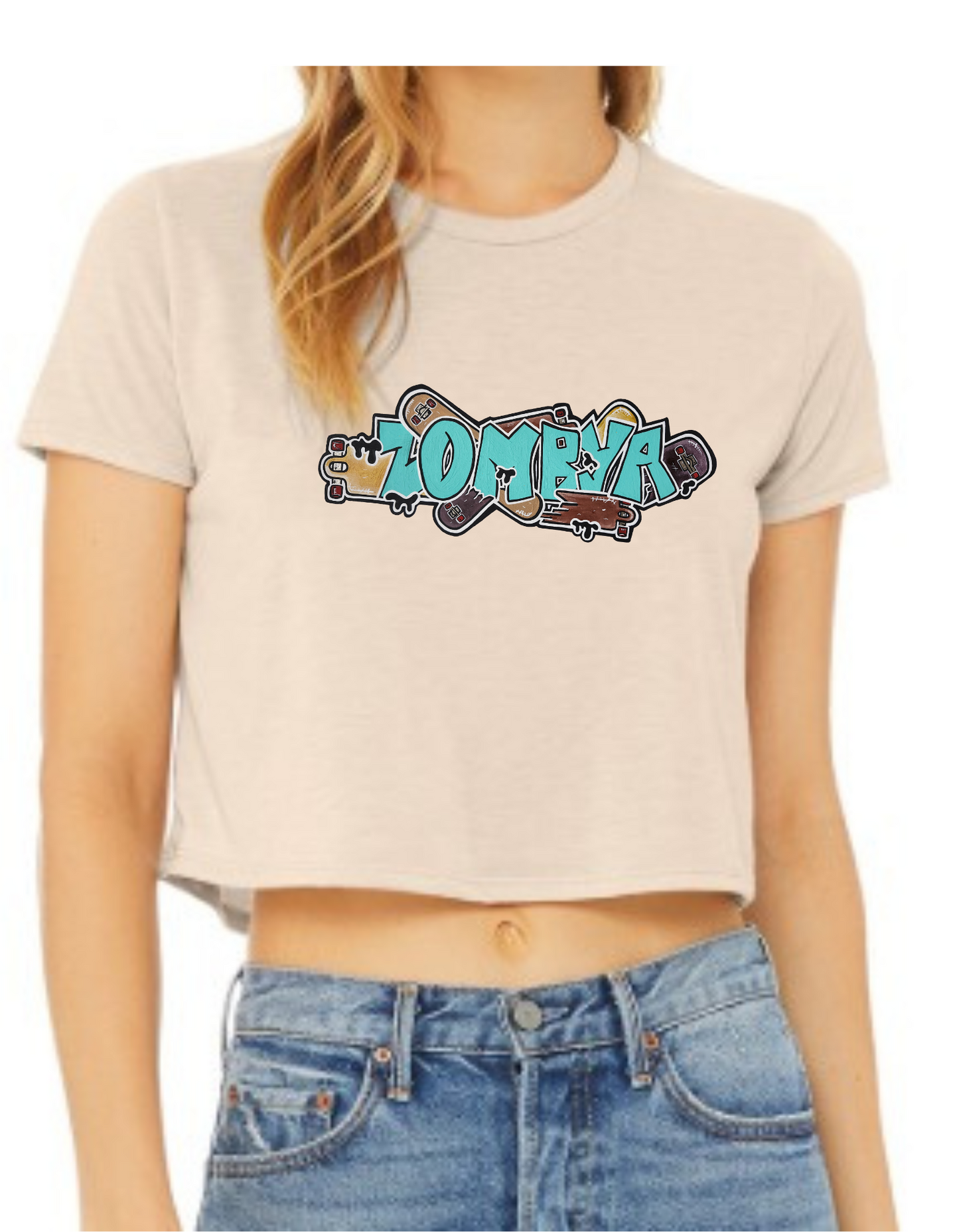 Crop top Zombya design skate