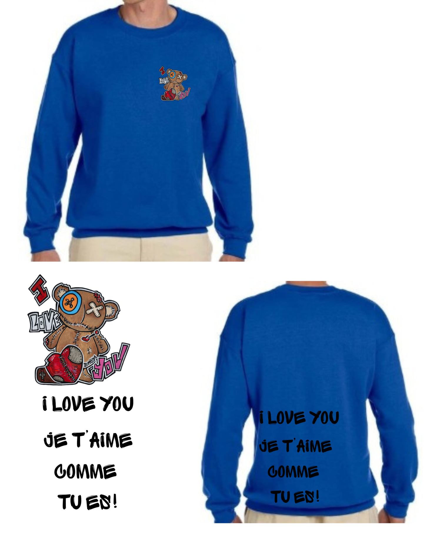 Gamme Positive Crewneck I love you
