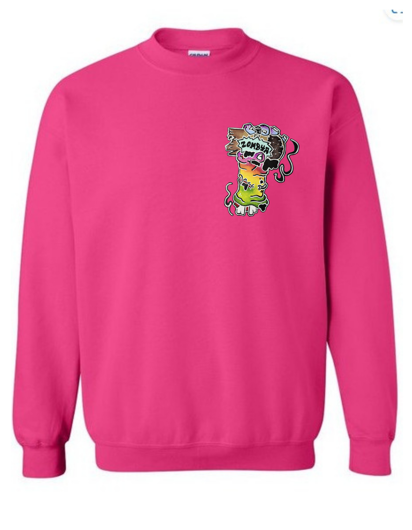Crewneck main zombie multicolore