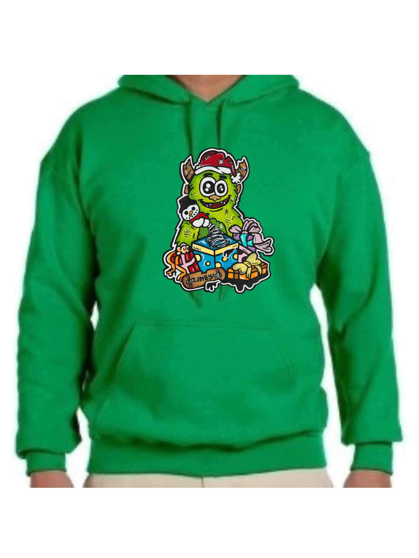 Hoodies Monstre vert Noël