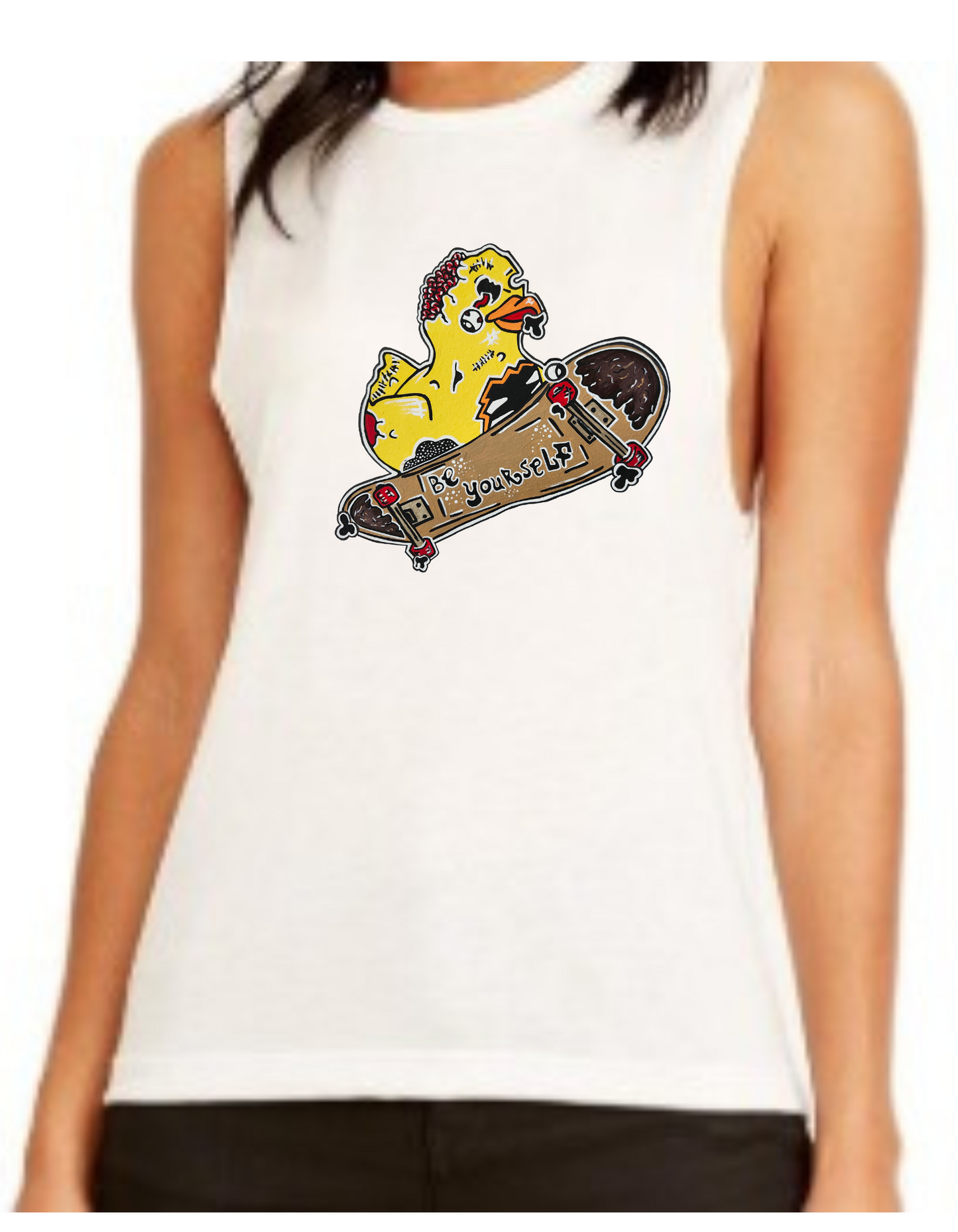 Camisole femme festival muscle canard zombie