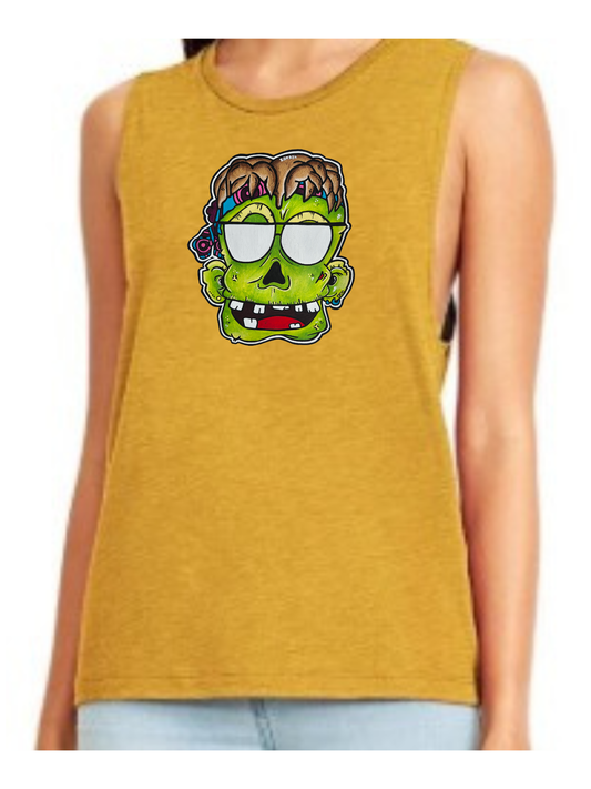 Camisole femme festival muscle Zombie lunette de soleil