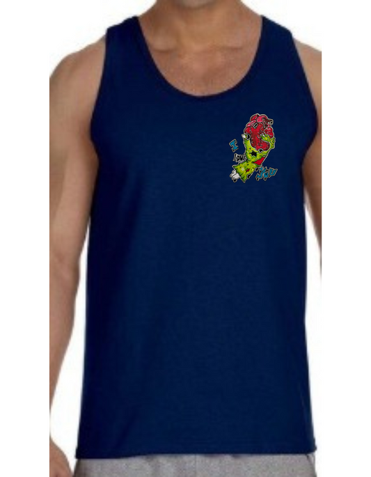 Camisole homme Main zombie coeur