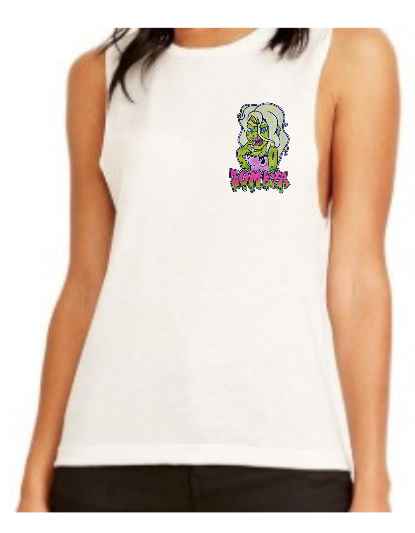Camisole femme festival muscle barbie zombie