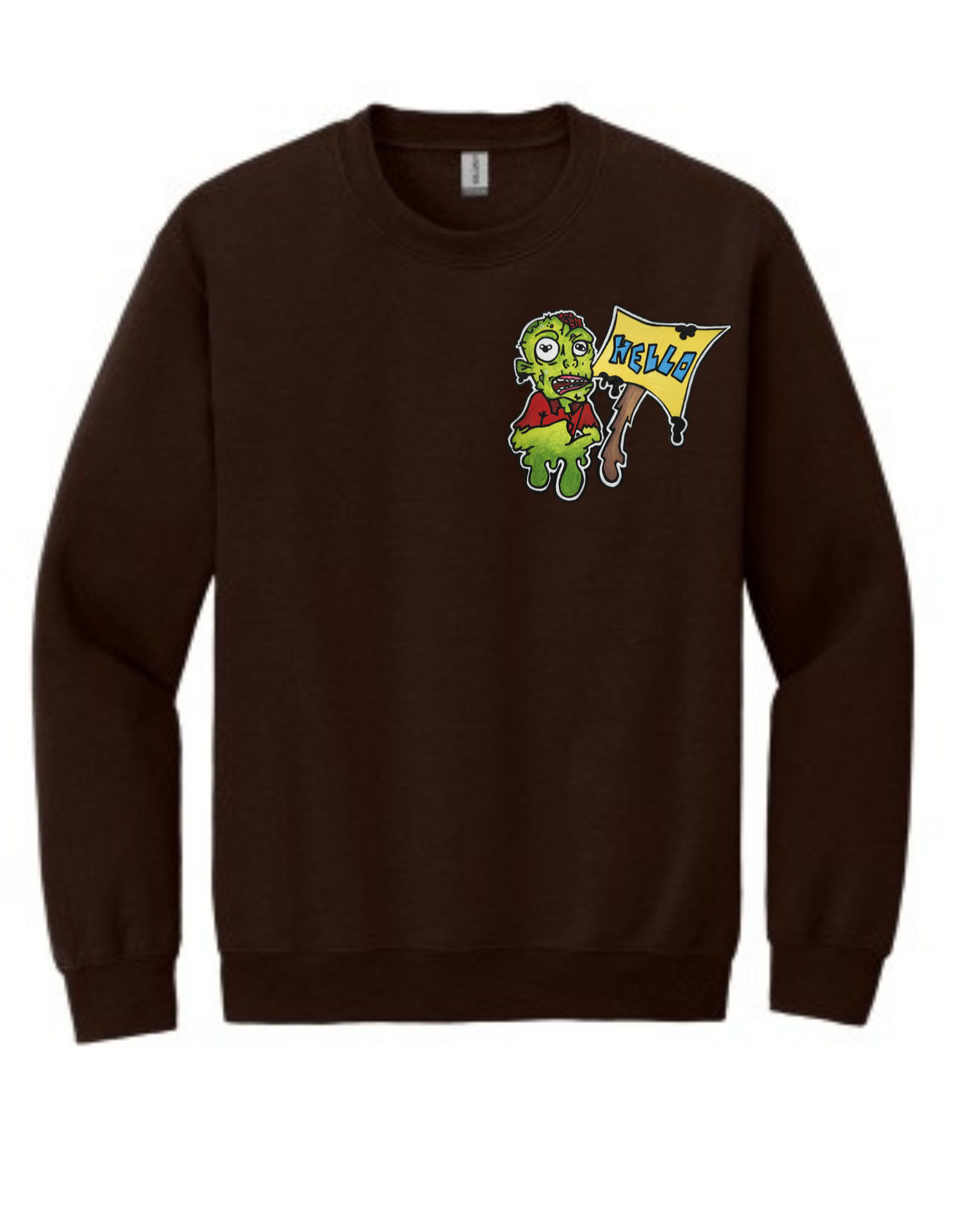 Crewneck zombie hello