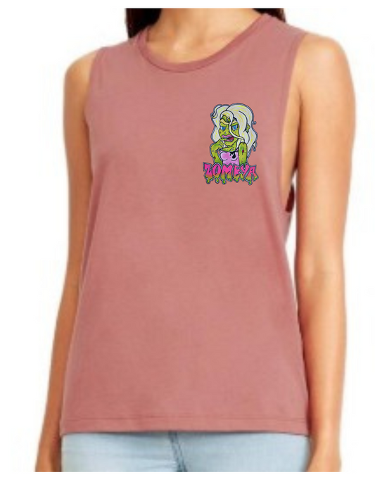 Camisole femme festival muscle barbie zombie