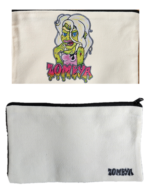 Coffre a crayon zombie girly