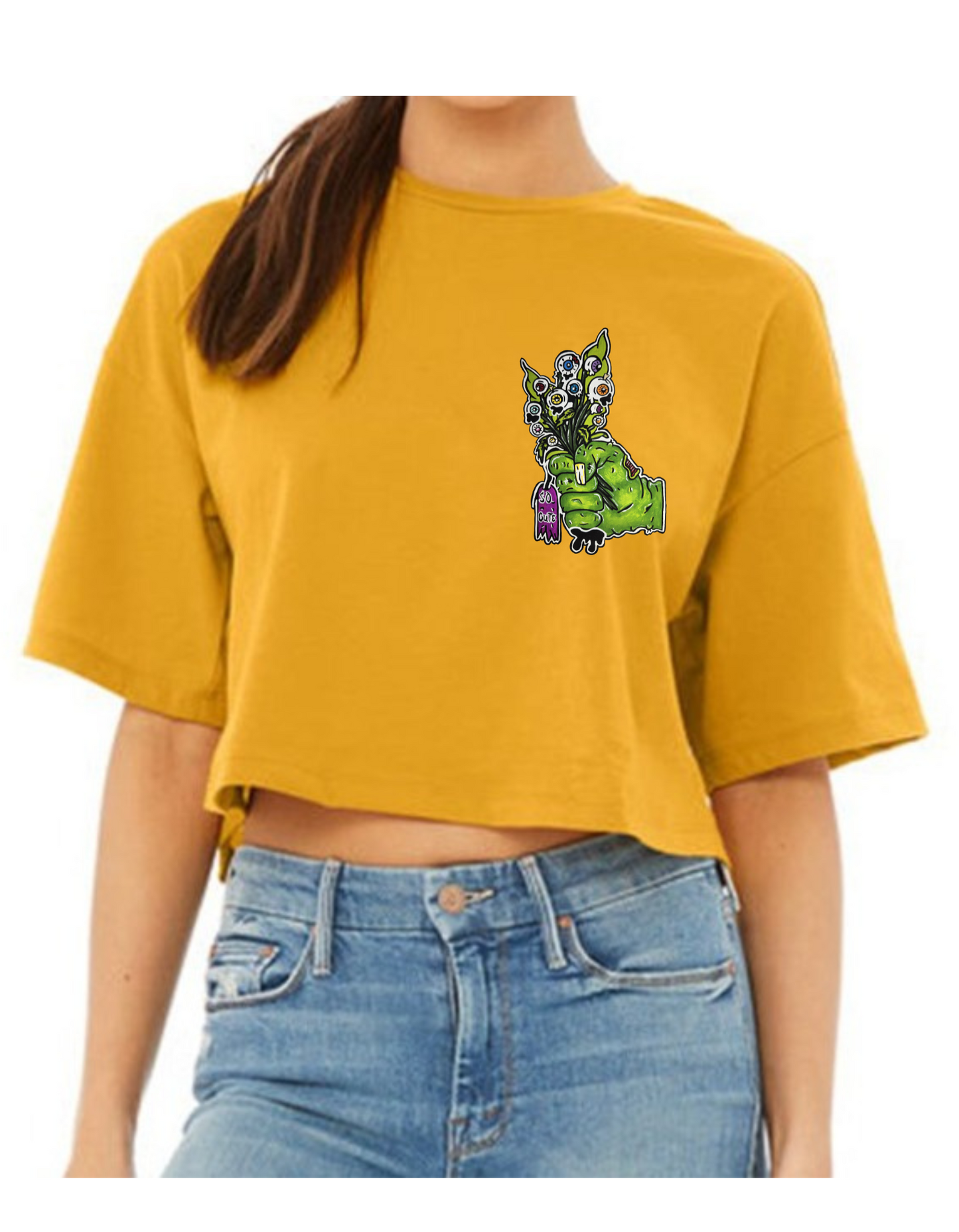 Crop top bouquet de fleur