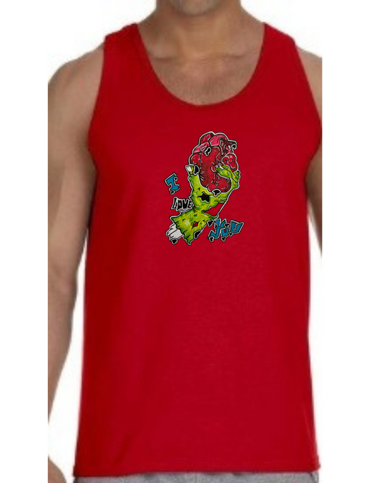 Camisole homme Main zombie coeur