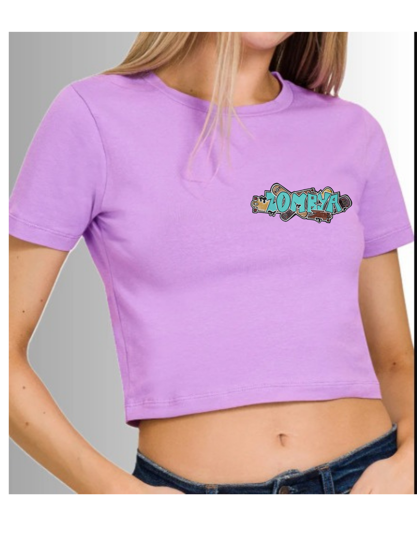 Crop top Zombya design skate