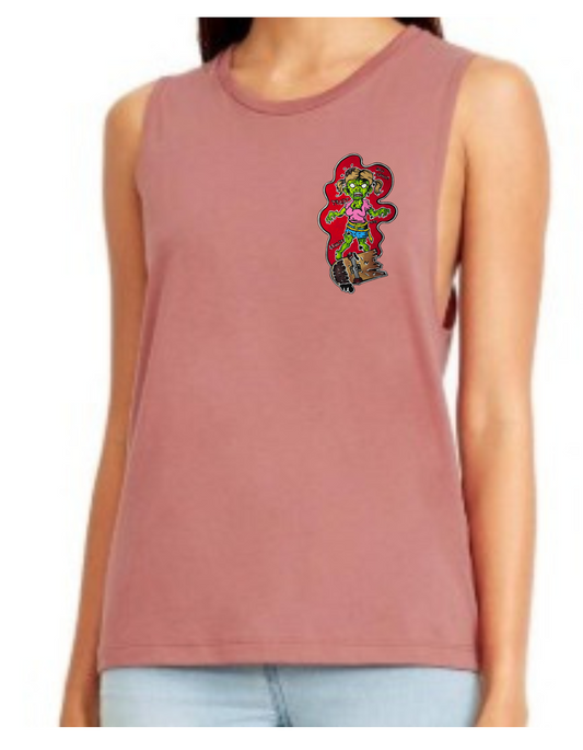 Camisole femme festival muscle Fille zombie skate