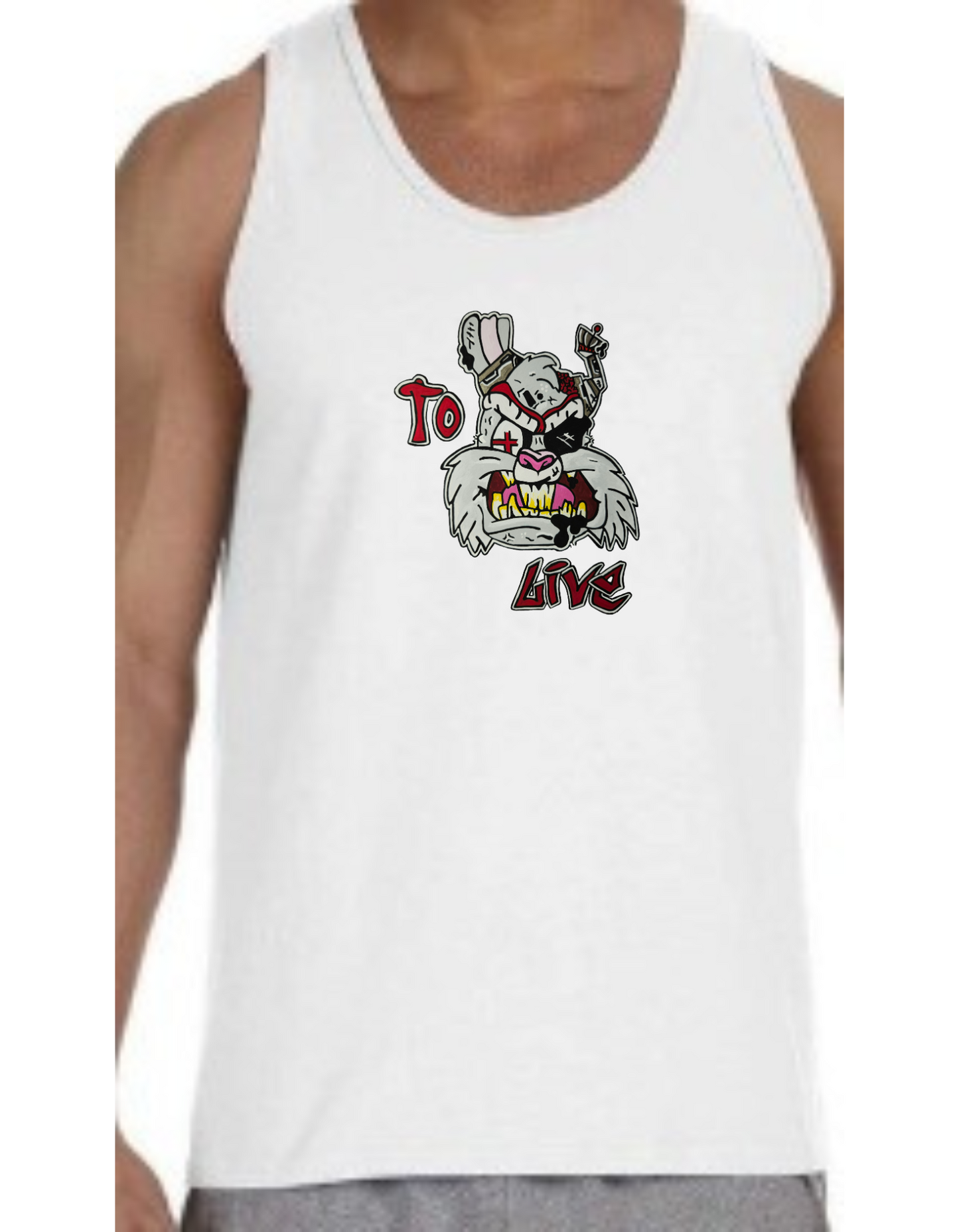 Camisole homme Lapin to live