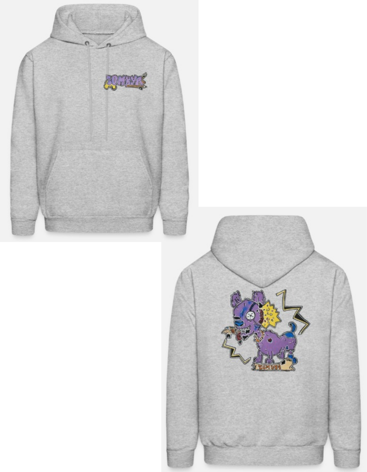 Hoodies enfant combo chien zombie