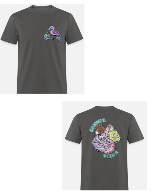 T-shirt enfant combo flamant rose