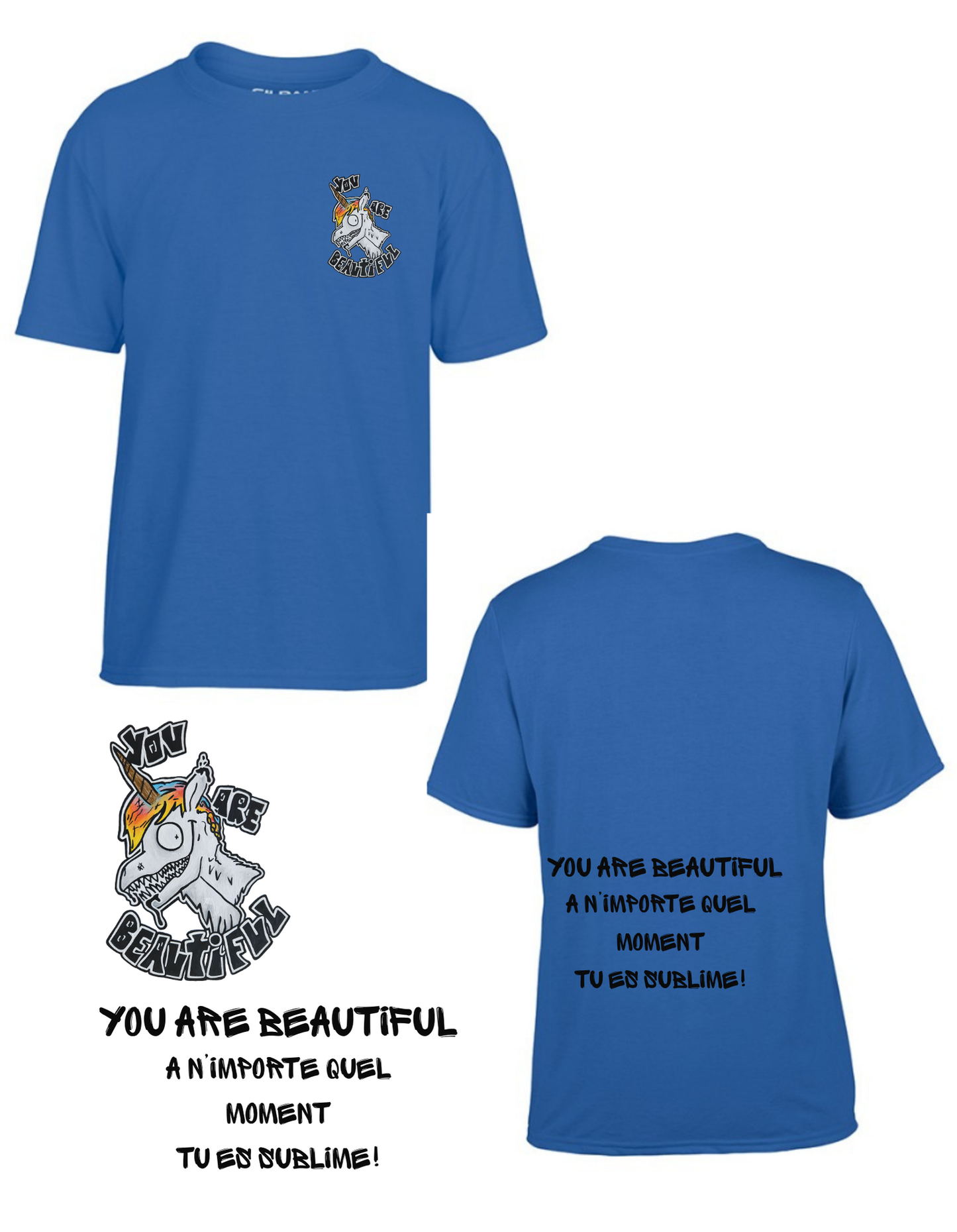 Gamme positive t-shirt You are beautiful