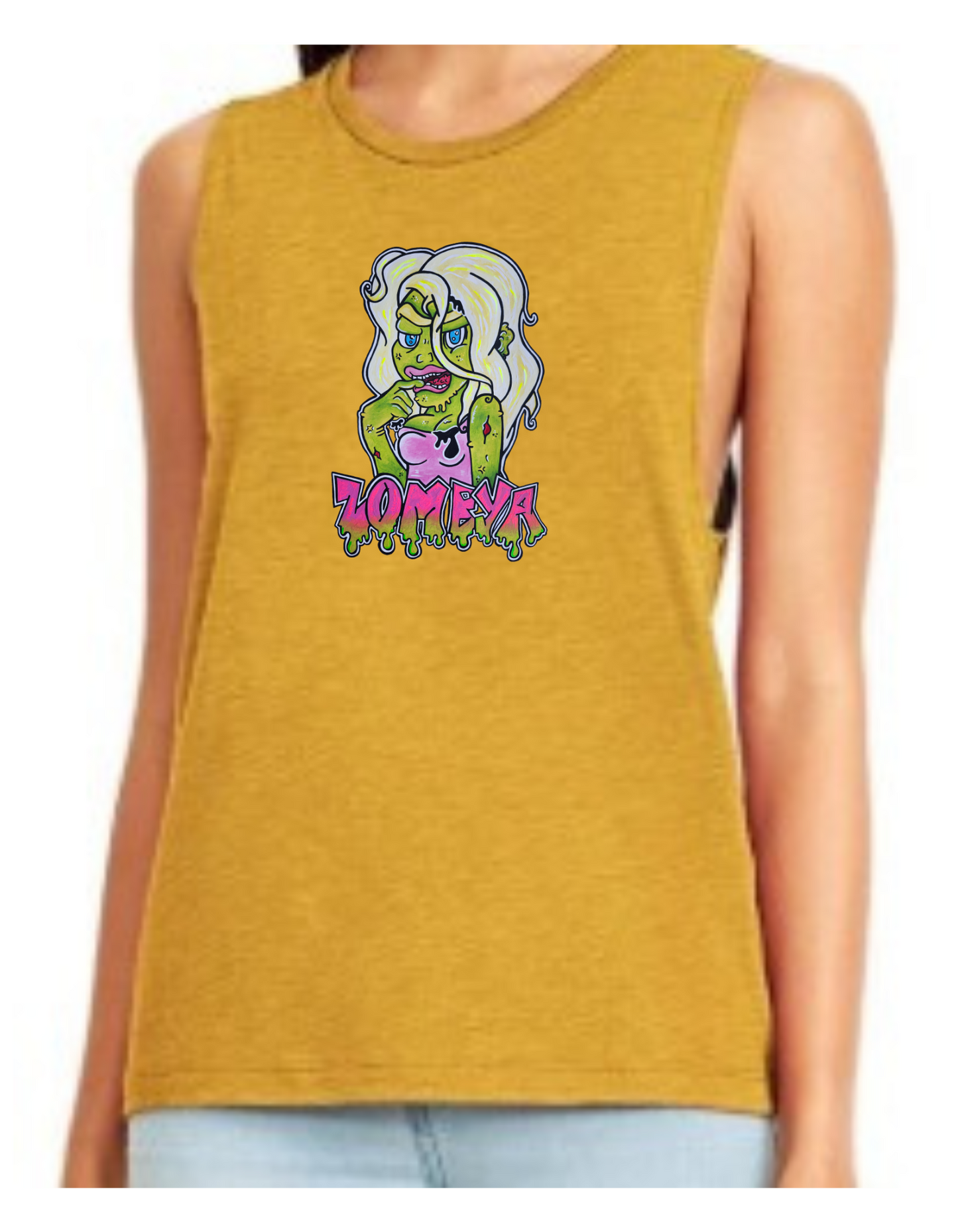 Camisole femme festival muscle Barbie zombie
