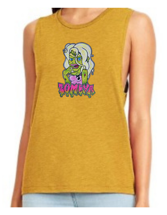 Camisole femme festival muscle Barbie zombie
