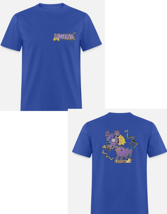 T-shirt enfant combo chien zombie