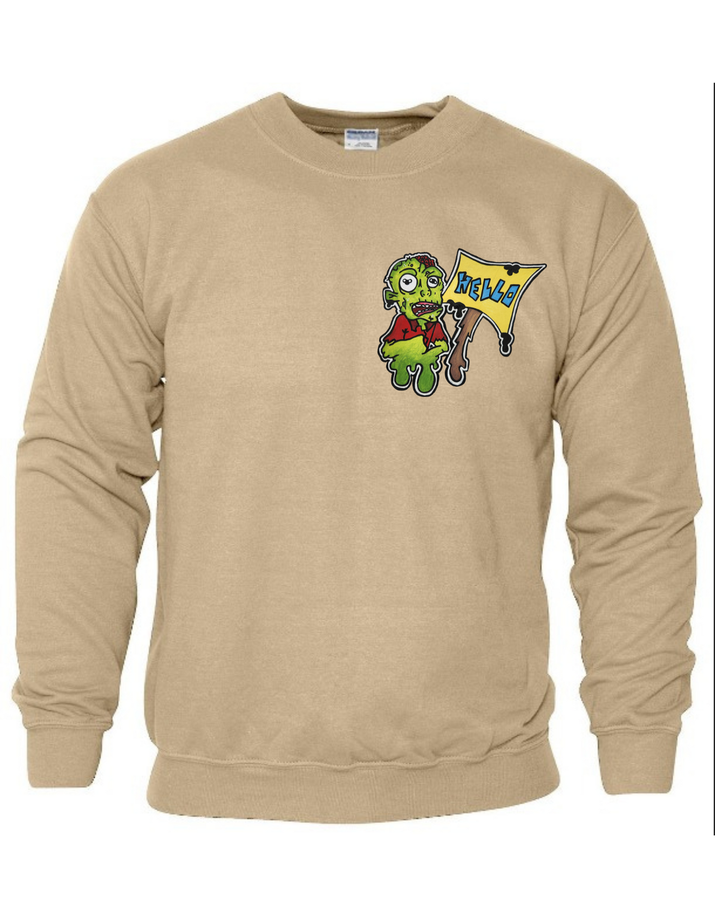 Crewneck zombie hello